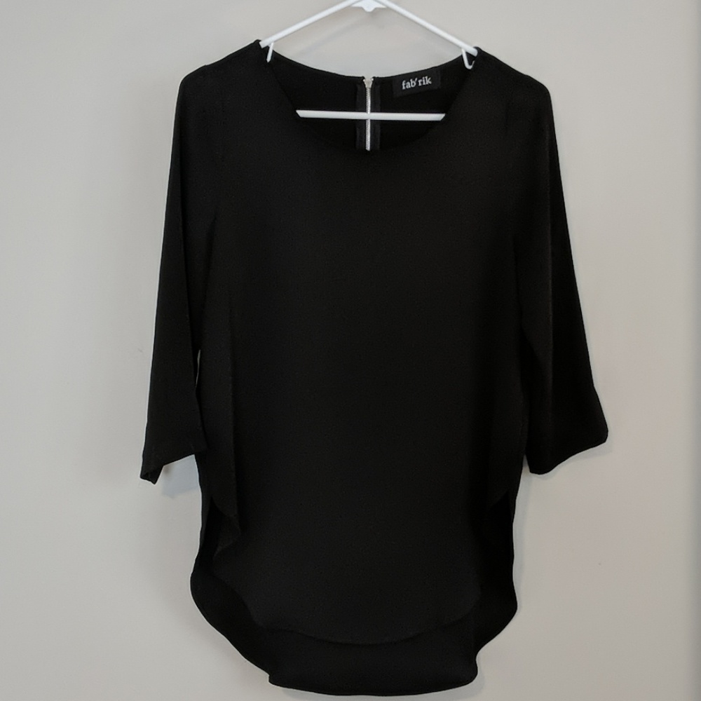 🖤Sleek Black Fabrik Tunic🖤